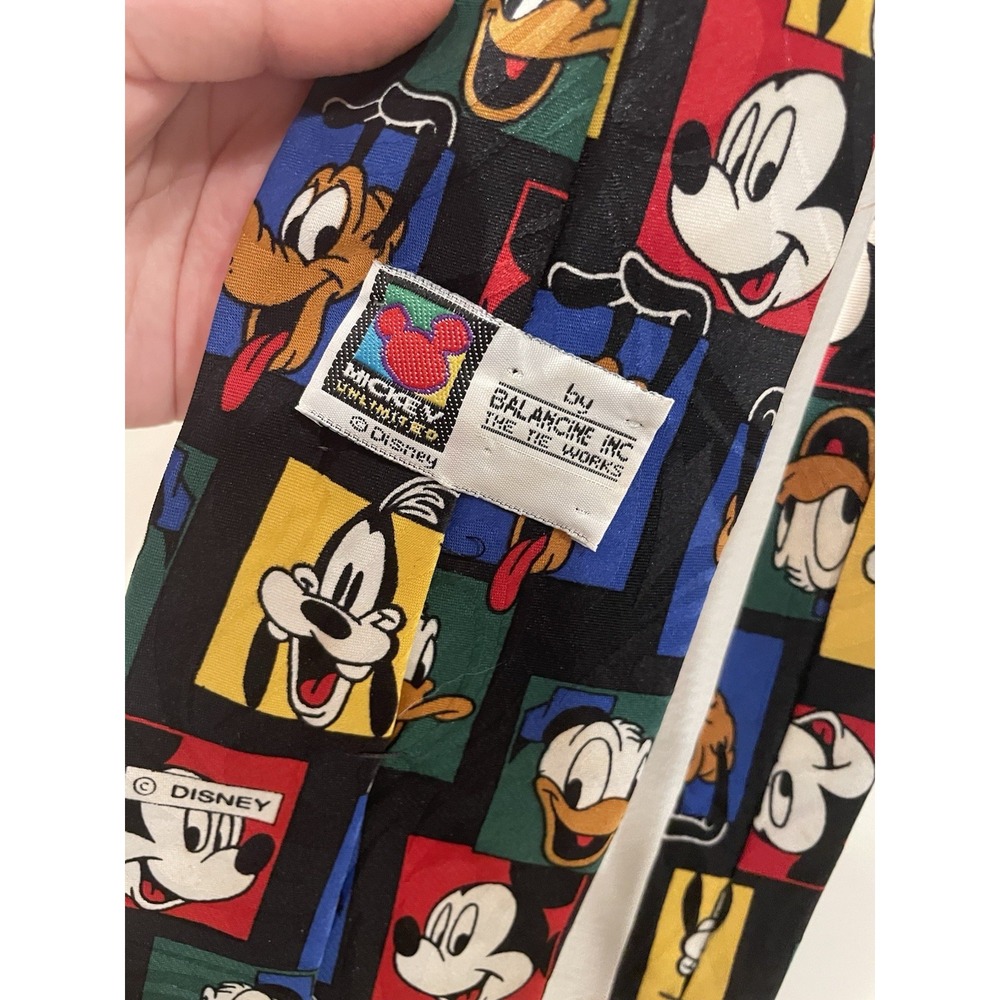 Balancine Disney The Tie Works Men's Necktie Mickey And Friends All Over Print - Picture 3 of 6
